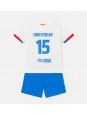 Barcelona Andreas Christensen #15 Venkovní dres pro děti 2023-24 Krátký Rukáv (+ trenýrky)